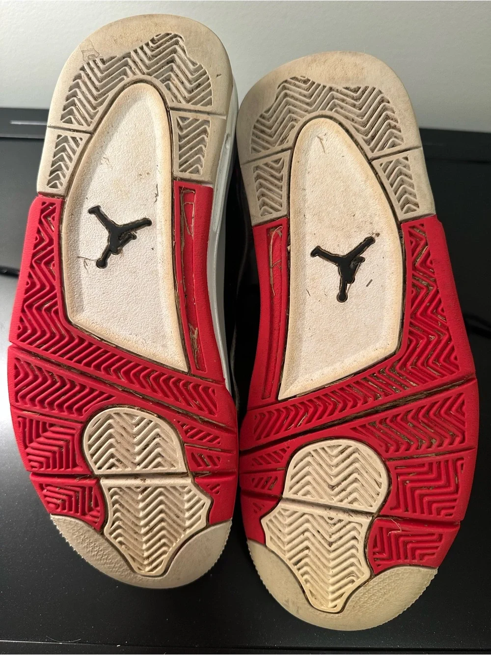 Jordan’s Nike Kids in Black, White & Red